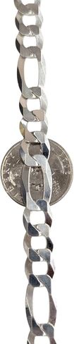 925 Sterling Silver Figaro Chain 10 مم للجنسين in Kuwait