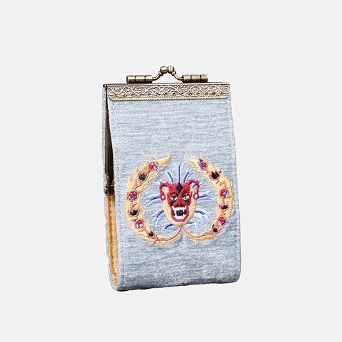 Angelina's Palace Carpet Wallet Vintage Kiss Lock ID Pouch,Clasp Card Holder in Kuwait