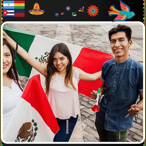 Vinsot 120 Pcs Hispanic Heritage Month Wristlet Keychains Bulk Celebrate National Bulk for Latin American Countries Favor in Saudi Arabia