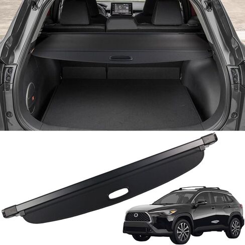 Marretoo Cargo Cover for Toyota Corolla Cross 2022 2023 2024 2025 Retractable Rear Trunk Cover Luggage Security for Toyota Corolla Cross Accessories (Not for Corolla) Factory Style SUV Security Shade in Saudi Arabia