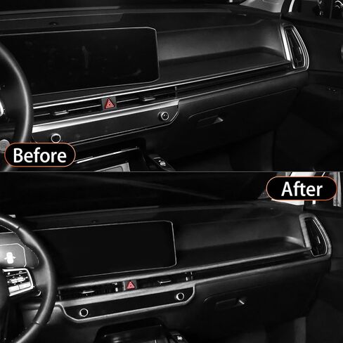Youtoocar 2PCS Dashboard Dashboard Covers تتوافق مع Kia Sorento 2024-2025 الملحقات (الحبوب الخشبية) in Kuwait