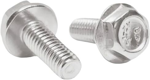 10pcs m6 الفولاذ المقاوم للصدأ مسطح مسطح مسامير مسوقية متوافقة مع لوحات التيل الدراجات البخارية دراجة نارية الدراجات النارية (M6x16) in Saudi Arabia