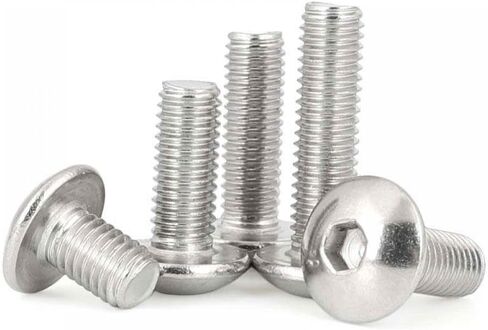 10pcs Stainless Steel Flat Round Head Hex Socket Screws M6 6mm M5 5mm Compatible with Motorcycles ATVs Mopeds Plastic Covers(M6x30) in Saudi Arabia