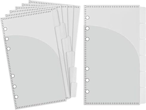 NatSumeBasics 12 A6 Binder Pockets Dividers Purple A6 Cash Stuffing Envelopes with Tab for 6 Ring Budgeting Planner Inserts Supplies Accessories (Purple) in Kuwait