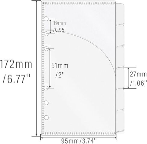 NatSumeBasics 12 A6 Binder Pockets Dividers Purple A6 Cash Stuffing Envelopes with Tab for 6 Ring Budgeting Planner Inserts Supplies Accessories (Purple) in Kuwait