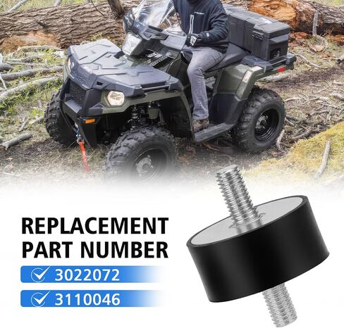 JERBOR 2Pcs Engine Isolator Mount Fit for Polaris Sportsman 335 400 450 500 700 800, Engine Top Motor Mount Rubber 3110044 3022071 3021936 3023593 3024012 in Kuwait