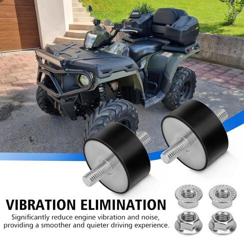 JERBOR 2Pcs Engine Isolator Mount Fit for Polaris Sportsman 335 400 450 500 700 800, Engine Top Motor Mount Rubber 3110044 3022071 3021936 3023593 3024012 in Kuwait