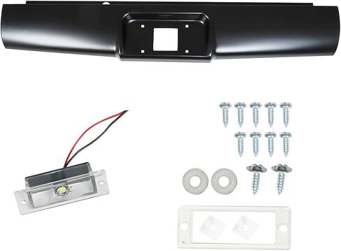 Black Rear Steel Bumper Roll Pan Replacement for 2004 2005 2006 2007 2008 2009 2010 2011 2012 Colorado Canyon in Saudi Arabia