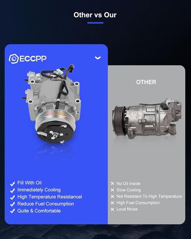 ECCPP A/C Compressor with Clutch 2010-2014 for Honda Insight 1.3L 2011-2016 for Honda CR-Z 1.5L AC Compressor in Saudi Arabia