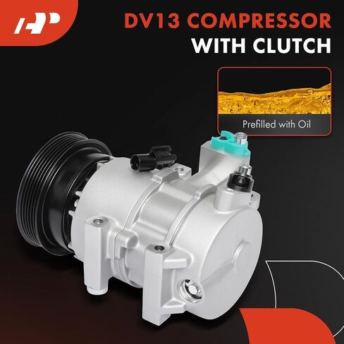 A-Premium Air Conditioner AC Compressor with Clutch Compatible with Kia Forte 2010-2013, Forte Koup 2010-2013, Forte5 2012-2013, 2.0L 2.4L in Saudi Arabia
