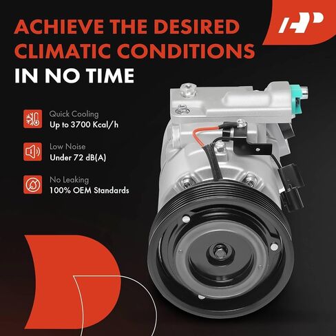 A-Premium Air Conditioner AC Compressor with Clutch Compatible with Kia Forte 2010-2013, Forte Koup 2010-2013, Forte5 2012-2013, 2.0L 2.4L in Saudi Arabia