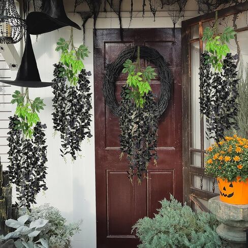 12Pcs Artificial Wisteria Hanging Flowers, 3.6Ft/Pcs White & Pink Fake Wisteria Garland for Wedding Party Home Garden Indoor Outdoor Decoration in Saudi Arabia