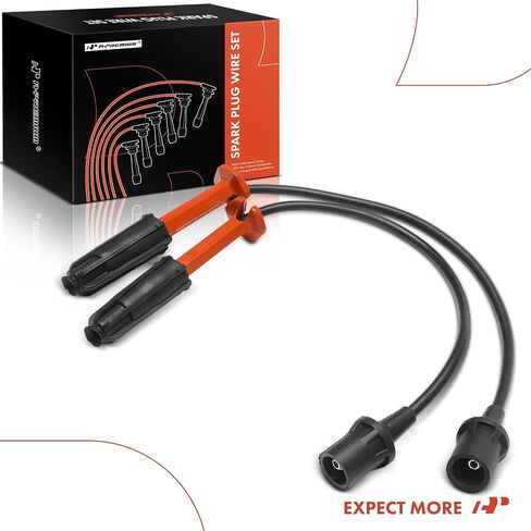 A-Premium 2PCS Spark Plug Wires Compatible with Mercedes-Benz C230 1997-2000/2002 2.3L, SLK230 1998-2003 2.3L in Saudi Arabia
