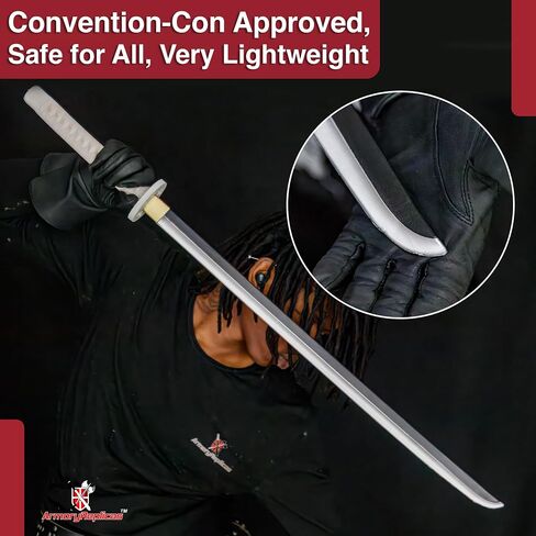 Armory Replicas™ Sode-Inspired Foam Katana | 39.25" Polyurethane Cosplay Sword with 10mm Core & Detachable Guard in Saudi Arabia
