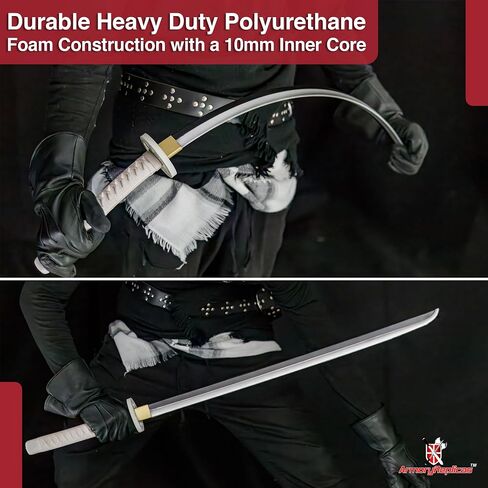 Armory Replicas™ Sode-Inspired Foam Katana | 39.25" Polyurethane Cosplay Sword with 10mm Core & Detachable Guard in Saudi Arabia