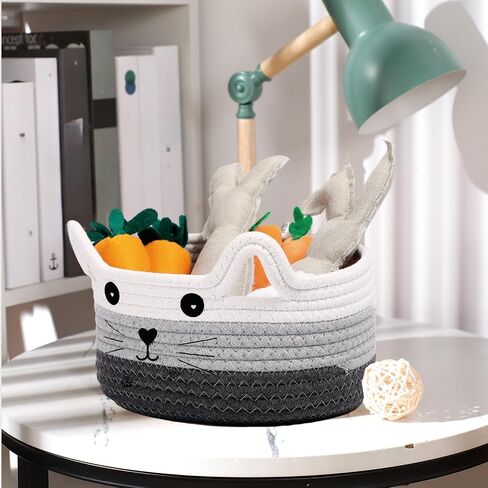 Zopeal Cat Woven Gift Basket Storage,8.3 x 4.7 Inch,Dark Gradient in Saudi Arabia