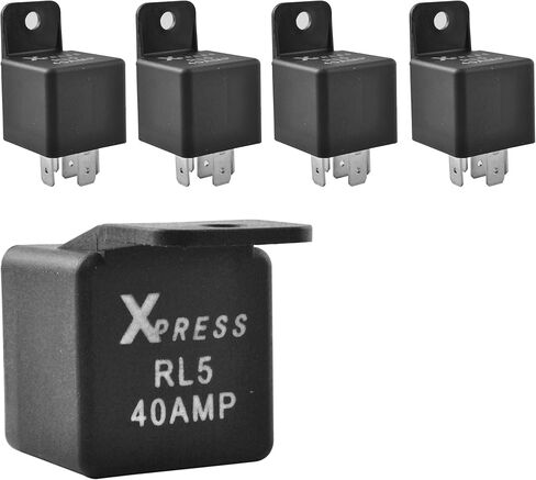 Xpress RL5 Auto Relay with 40 Amp 5 Pin, 5 Pack in Saudi Arabia
