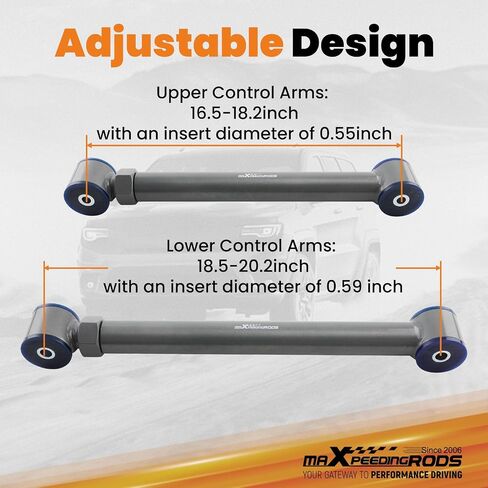 MaxPeedingRods 0-6 "أذرع التحكم الأمامية ل Dodge RAM 1500 2500 3500 1994-2009 مع 4-6 بوصة ، مجموعة ذراع التحكم القابلة للتعديل in Saudi Arabia