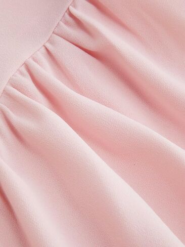 CIDER Mini Dress Bowknot Bubble Hem High Waist Cocktail Party Dresses Elegant Short Sleeve Boat Neck Dress in Saudi Arabia