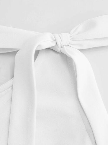 CIDER Mini Dress Bowknot Bubble Hem High Waist Cocktail Party Dresses Elegant Short Sleeve Boat Neck Dress in Saudi Arabia