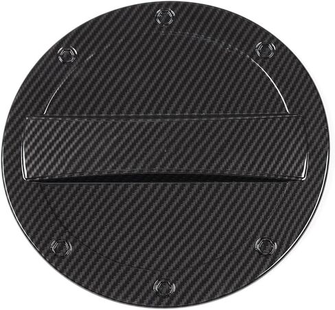 for Camaro Carbon Fiber Gas Cap Fuel Filler Door Tank Cover Trim for Chevy Camaro 2017-2023 Carbon Fiber Exterior Accessories in Saudi Arabia