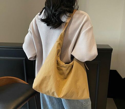 Slouchy Nylon Crescent Bag for Women Hobo Purse Lightweight Work College Bag Waterproof Shoulder Crossbody Bags 2025 in Saudi Arabia