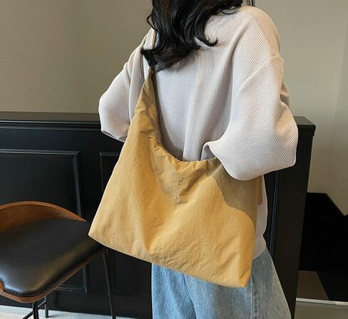 Slouchy Nylon Crescent Bag for Women Hobo Purse Lightweight Work College Bag Waterproof Shoulder Crossbody Bags 2025 in Saudi Arabia