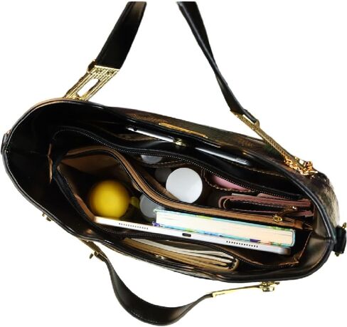 Large Serpentine Leather Women's Top Handle Satchel Handbags Fashion Chain Bag Tassel Purses Shoulder Messenger Bags in Kuwait