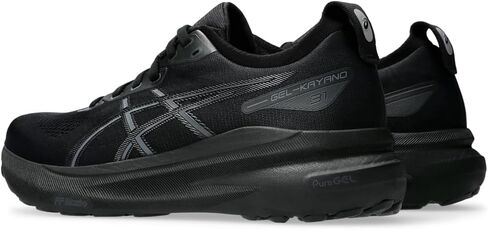 Asics Men's Gel-Kayano 31 Running Shoes, 12.5, Black/White in Kuwait
