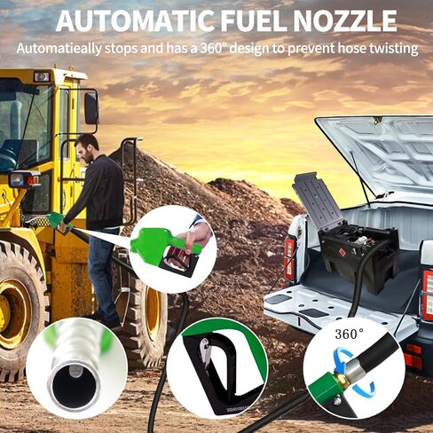 58 جالون PE نقل حاوية الديزل المحمولة فقط خزان تخزين الوقود مع مضخة 12 فولت مضخة 20ft كابل الطاقة 13ft خرطوم الوقود 10 GPM فوهة السيارات لأسرة الشاحنة في الموقع معدات التزويد in Kuwait