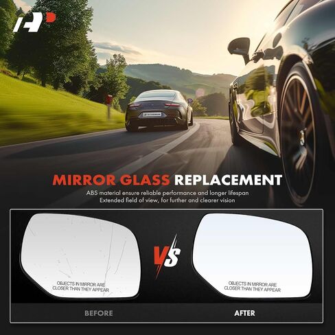 A-Premium Right Passenger Side Heated Mirror Glass with Backing Plate - Compatible with Subaru Outback 2013-2014, Forester 2014-2016, Impreza 2012-2014, XV Crosstrek 2013-2014 in Saudi Arabia