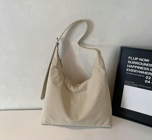 Slouchy Nylon Crescent Bag for Women Hobo Purse Lightweight Work College Bag Waterproof Shoulder Crossbody Bags 2025 in Saudi Arabia