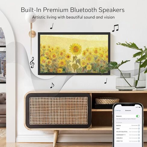 Nexfoto 21.5 بوصة إطار الصورة الرقمية 64 جيجابايت ، إطار صور رقمي كبير 1920 × 1080 IPS FHD مع مستشعر الضوء ، الدوران التلقائي ، التحكم عن بُعد ، يسهل مشاركته عبر التطبيق والبريد الإلكتروني in Kuwait