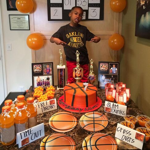 40Pcs Basketball Plates - Including 9" Basketball Birthday Party Decorations Plates Disposable Dinner Plates for Kids Basketball Fan Sports Event Basketball Party Supplies in Kuwait