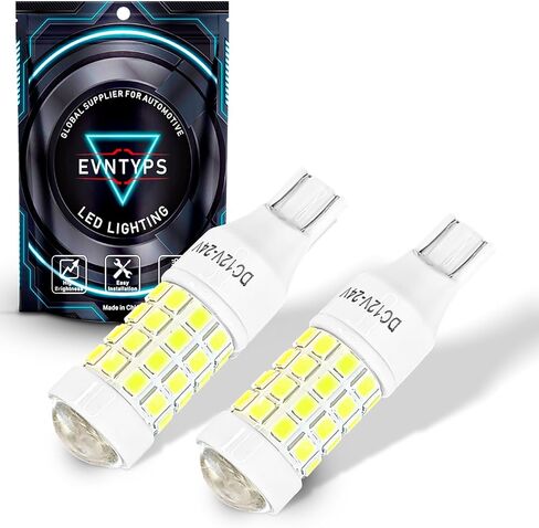 2025 New Upgrade 912 921 LED Reverse Lights Bulb,906 922 W16W LED Bulb Replacement for Back Up Lights，T15 Backup Cargo Lights For Car Trunks 6000K Xenon White (2pcs) in Kuwait
