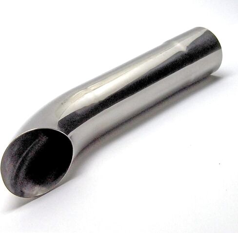 Exhaust Tip 2.00 Inch Dia 8.00 In Long 1.75 Inlet Turn Down Chrome Wesdon Exhaust Tip in Saudi Arabia