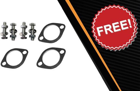 Northeastern Exhaust | Stainless Steel Front Flex Y-Pipe Compatible for 2007-2009 Hyundai Entourage 3.8L | Free Gasket and Bolts & Nuts Included | Automotive Replacement Part in Saudi Arabia