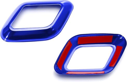 ijdmtoy 2pc مجموعة Rally Blue Aluminium Shift مقبض المقبض تغطية تغطية تغطية توافق مع Ford 2015-2020 F-150/Raptor in Saudi Arabia