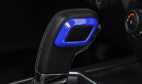 ijdmtoy 2pc مجموعة Rally Blue Aluminium Shift مقبض المقبض تغطية تغطية تغطية توافق مع Ford 2015-2020 F-150/Raptor in Saudi Arabia