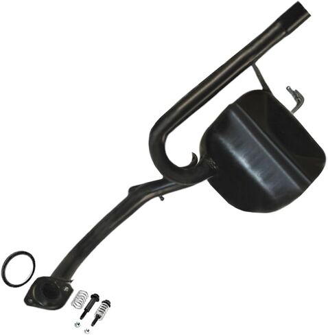 Northeastern Exhaust | Stainless Steel - Direct-fit Exhaust Muffler Tail Pipe Compatible for Toyota Yaris 2006-2015 Hatchback 1.5L - Includes Gasket and Bolt Spring in Saudi Arabia