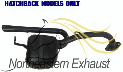 Northeastern Exhaust | Stainless Steel - Direct-fit Exhaust Muffler Tail Pipe Compatible for Toyota Yaris 2006-2015 Hatchback 1.5L - Includes Gasket and Bolt Spring in Saudi Arabia