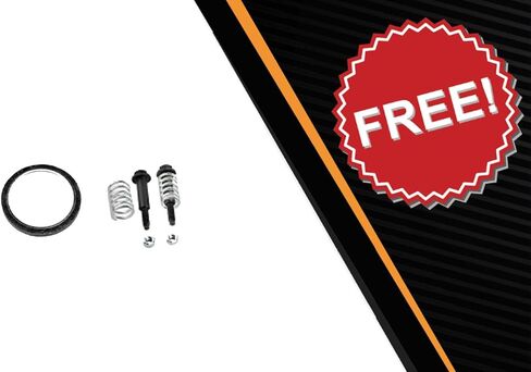 Northeastern Exhaust | Stainless Steel - Direct-fit Exhaust Muffler Tail Pipe Compatible for Toyota Yaris 2006-2015 Hatchback 1.5L - Includes Gasket and Bolt Spring in Saudi Arabia