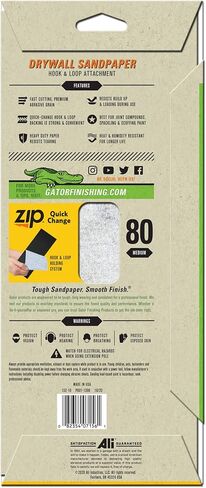 Gator 7158 Hook and Loop Fine 120-Grit Drywall Slape-Rapered ، 4.5 × 10.5 بوصة ، 6 صفائح in Kuwait