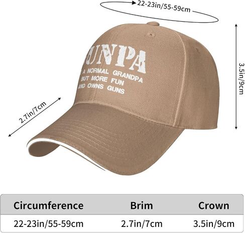 Gunpa مثل الجد العادي ولكن أكثر متعة ويمتلك Guns البيسبول قبعة للجنسين Casquette Caps أسود in Saudi Arabia