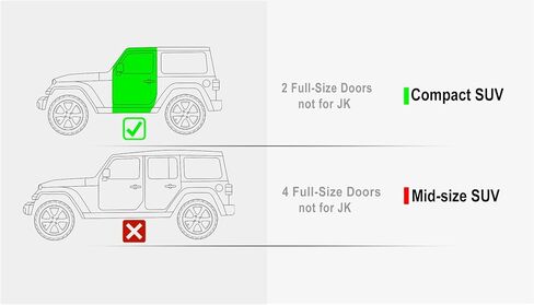 HD Ridez منسد لأسفل ألواح الجري خطوة جانبية متوافقة مع Jeep Wrangler JL 2018-2024 2-Door (يجب إزالة الجوانب الجانبية للمصنع أو القضبان الصخرية) in Saudi Arabia
