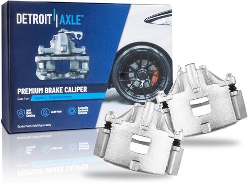 Detroit Axle - Front 2PC الفرجار الفرامل لـ Pontiac Grand Prix Montana Trans Sport Buick Lesabre Regal Century Chevy Venture Olds Intrigue Dishouette ، 2 الفرامل الفرجار مع استبدال قوسين in Kuwait