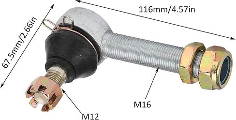 Ball Joint Kit, Rugged Left Right Wear Resistant Hand Tie Rod Ball Joint Reliable for 150cc 250cc Quad Dirt Bike ATV Replacement for Kazuma in Saudi Arabia