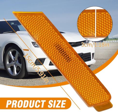 2pcs 92246244 Amber Lens Arban Marker Marker Assembly ، استبدال شيفروليه كامارو 2010-2015 ، يحل محل 92246245 GM2551197 GM2550197 in Saudi Arabia