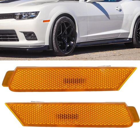 2pcs 92246244 Amber Lens Arban Marker Marker Assembly ، استبدال شيفروليه كامارو 2010-2015 ، يحل محل 92246245 GM2551197 GM2550197 in Saudi Arabia