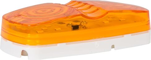 ECOTRIC LED Trailer Marker 4" x 2" Bullseye Lights Super Bright 10 Diodes Light Indicator RED/AMBER Double Bubble 12V Rectangular Surface Mount RV Camper Trucks LED Side Marker (7Red+6Amber) 13pcs in Saudi Arabia